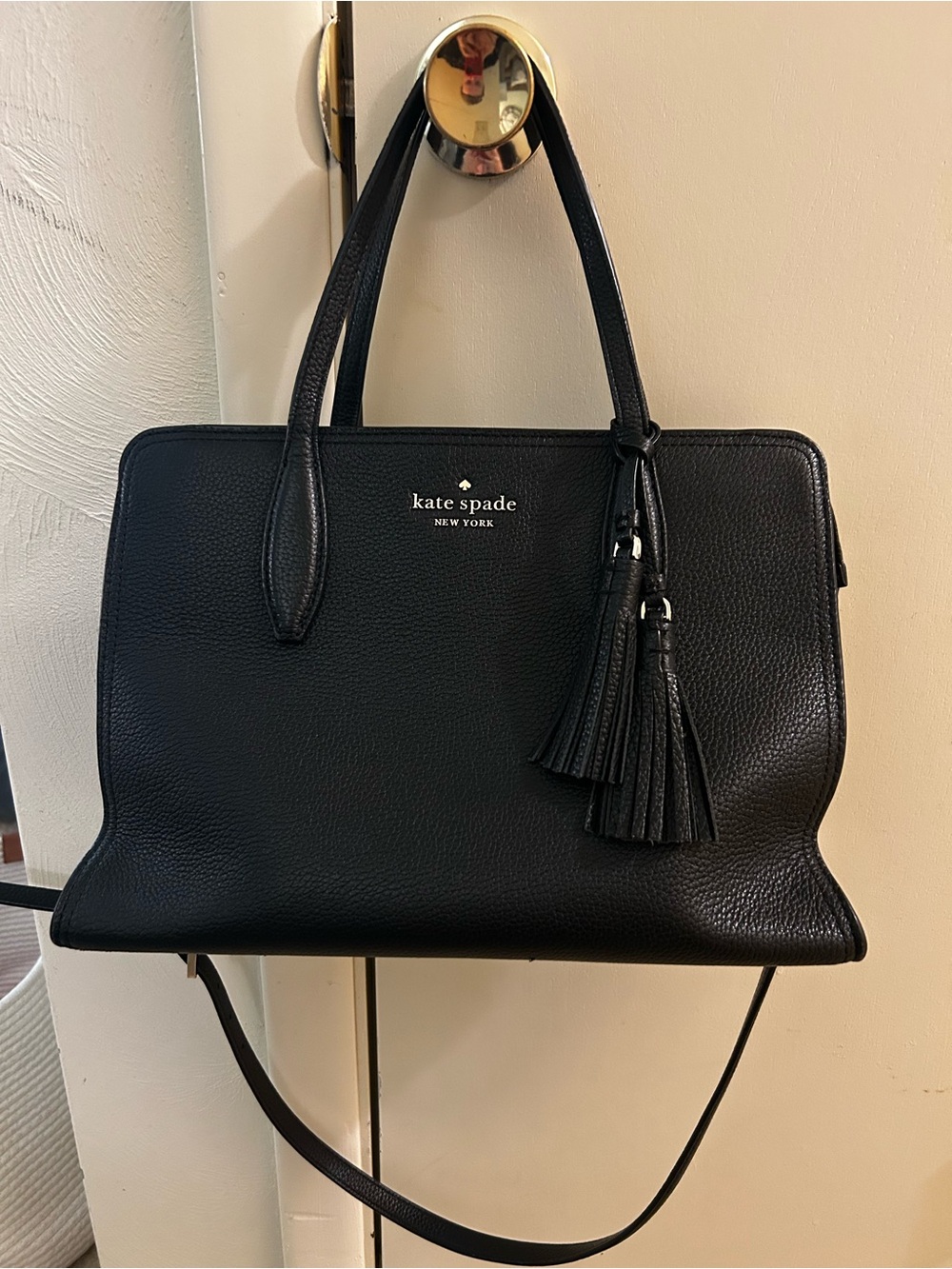 Kate Spade Black Leather Crossbody Bag